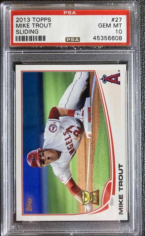 2013 topps MIKE TROUT #27 PSA 10