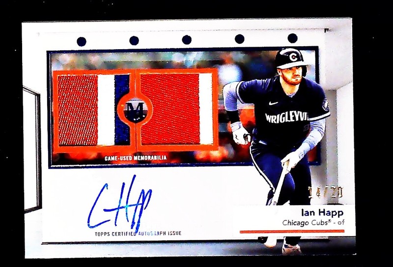 2024 Topps Museum Collection Dual Patch /20 Ian Happ #SWDRA-HAP Auto