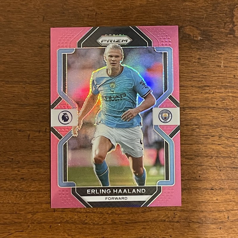 2022-23 Panini Prizm Premier League - Erling Haaland #9 Pink Prizm /199
