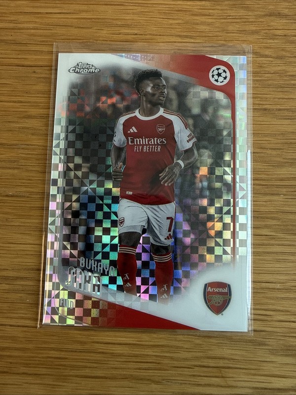 Topps 2026 Chrome Bukayo Saka Arsenal UEFA Champions League x-factor