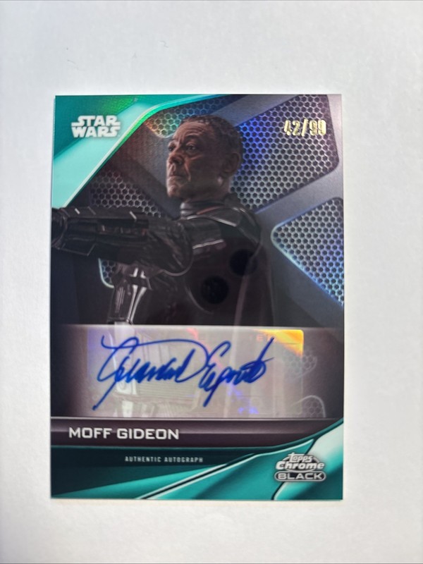 2023 Topps Chrome Black  Star Wars Giancarlo Esposito As Moff Gideon Auto /99