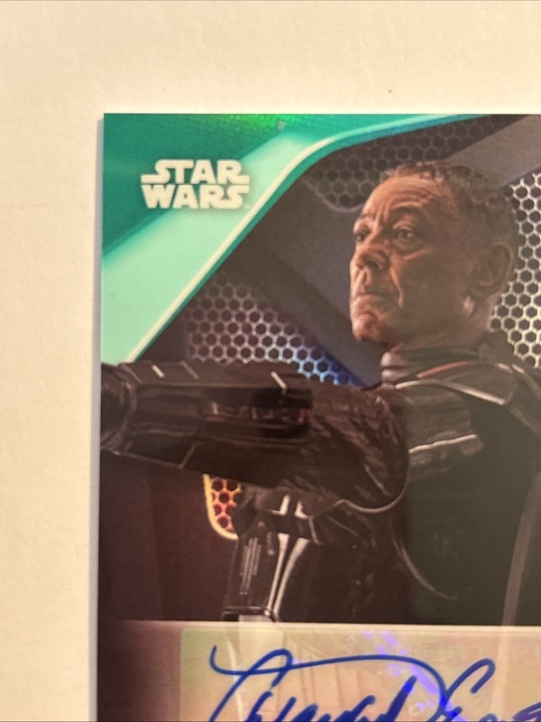 2023 Topps Chrome Black  Star Wars Giancarlo Esposito As Moff Gideon Auto /99 view 2