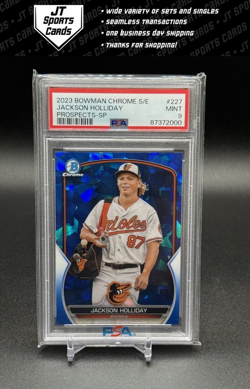 2023 Bowman Chrome Sapphire Jackson Holliday BCP-227 Image Variation SP PSA 9