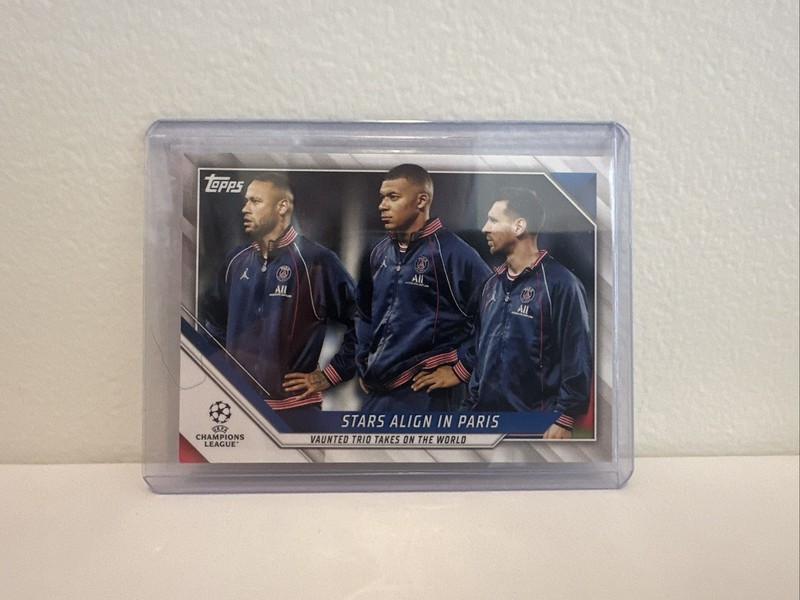 Topps 2021-22 Stars Align in Paris #62 Mbappé Messi Neymar Paris Saint-Germain