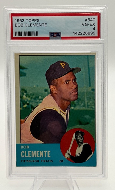BOB ROBERTO CLEMENTE PSA 4 1963 TOPPS #540 PIRATES VG-EX