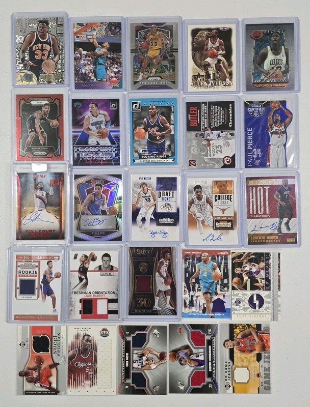Huge NBA Basketball card lot X 25 numbered / Auto / Inserts / GU Jersey Patch RC