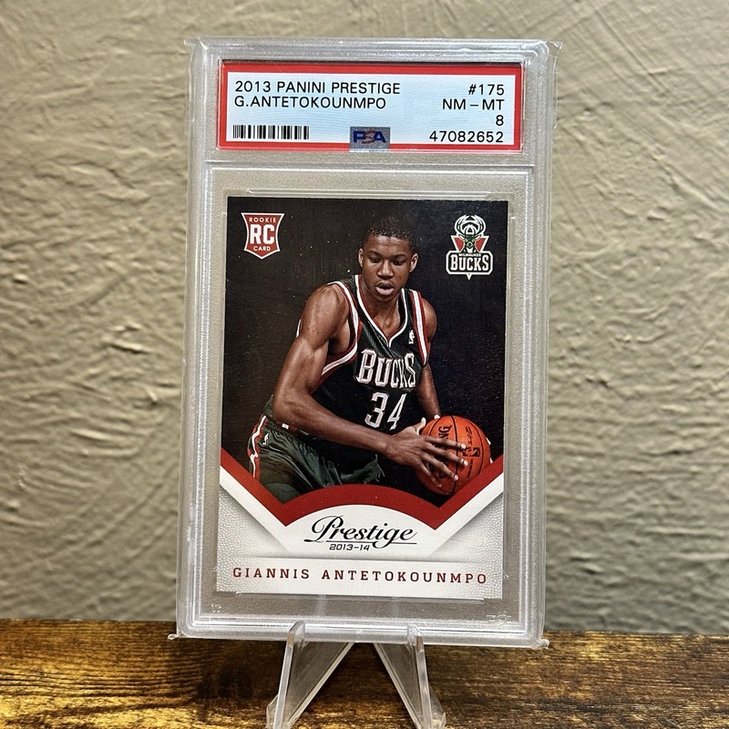 2013-14 Panini Prestige - Giannis Antetokounmpo #175 (RC) PSA 8