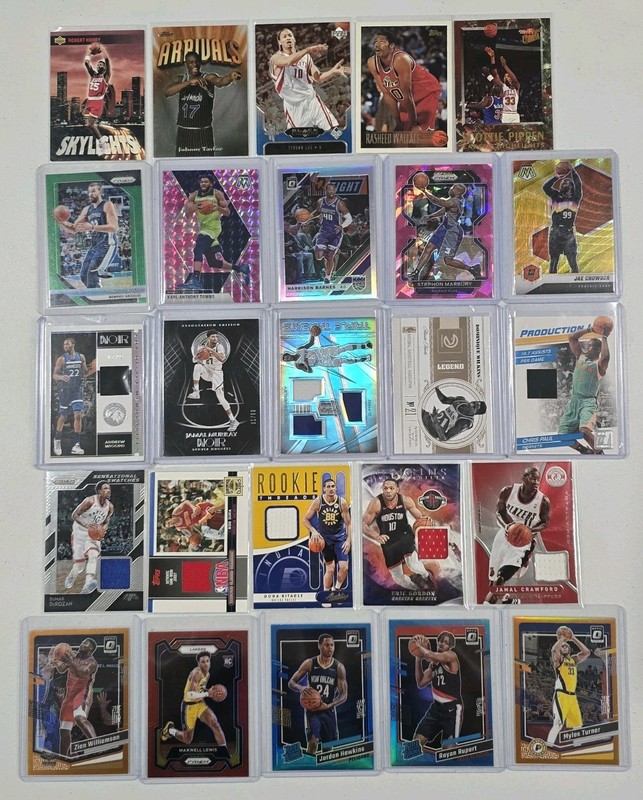 Huge NBA Basketball card lot X 25 Numbered / Auto / Inserts / GU Jersey Patch RC