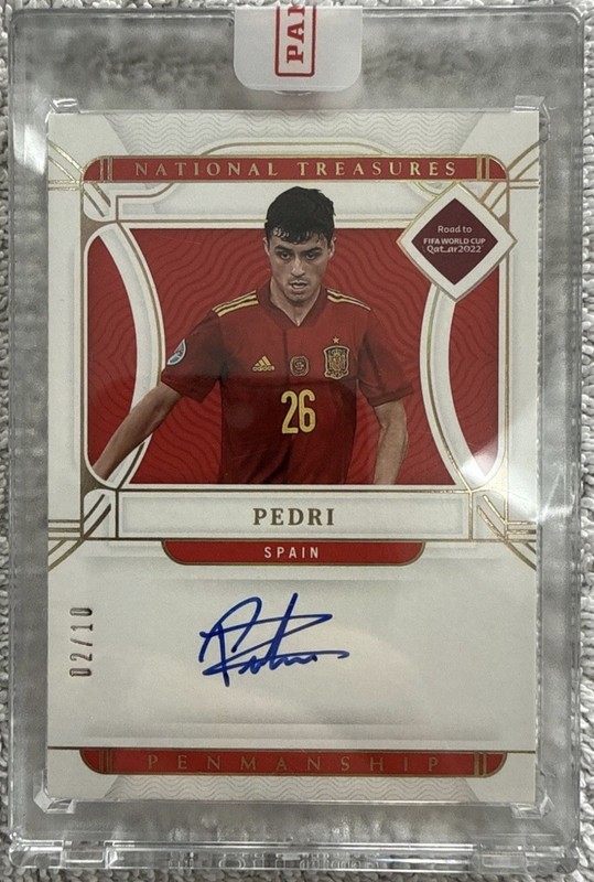 2022 Panini Pedri National Treasures Penmanship AUTO /10 #P-PRI