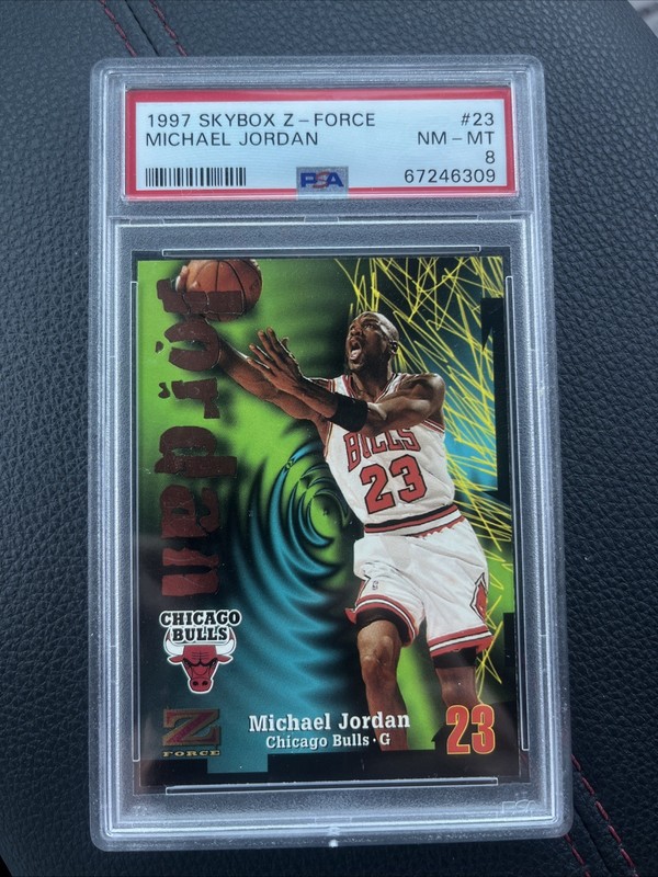 1997 Skybox Z - Force #23 Michael Jordan PSA 8 Chicago Bull HOF #23
