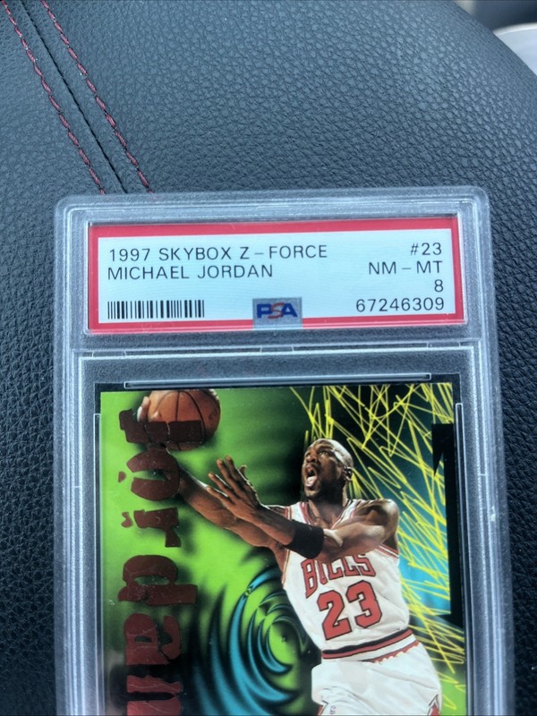 1997 Skybox Z - Force #23 Michael Jordan PSA 8 Chicago Bull HOF #23 view 2