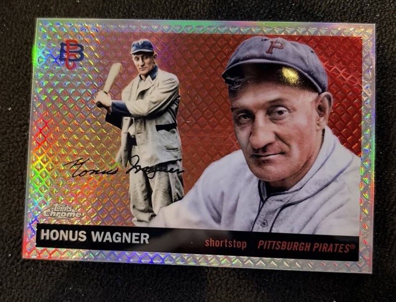 2025 Topps Chrome Platinum-#439 Honus Wagner Topps DIAMOND Refractor /55
