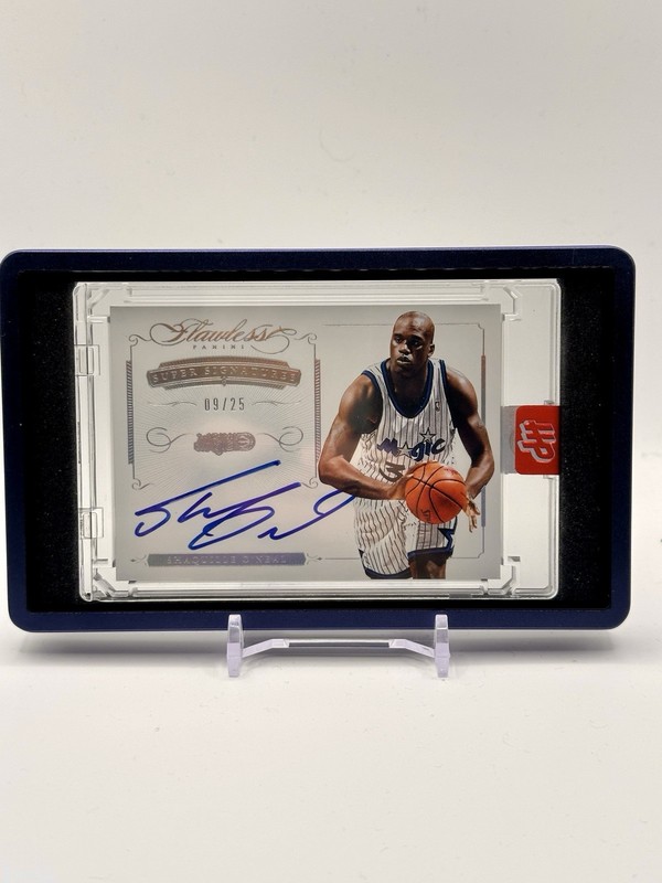 2015 Panini Flawless Shaquille O'Neal Super Signatures Blue Auto /25