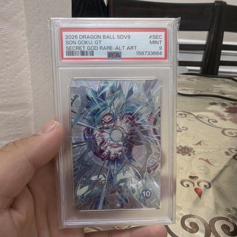 Dragon Ball Super Card Game 2026 SDV9 Son Goku GT #SEC PSA 9 Secret Rare