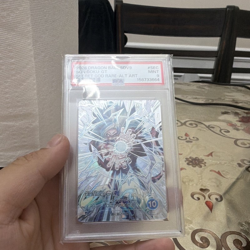 Dragon Ball Super Card Game 2026 SDV9 Son Goku GT #SEC PSA 9 Secret Rare view 2