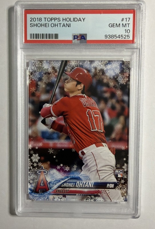 2018 Topps Holiday - Shohei Ohtani #HMW17 (RC) PSA 10