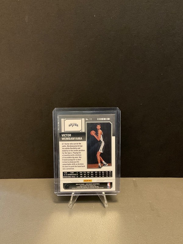 2023-24 Panini Contenders Victor Wembanyama #11 RC Rookie Season Ticket MINT 🔥 view 2
