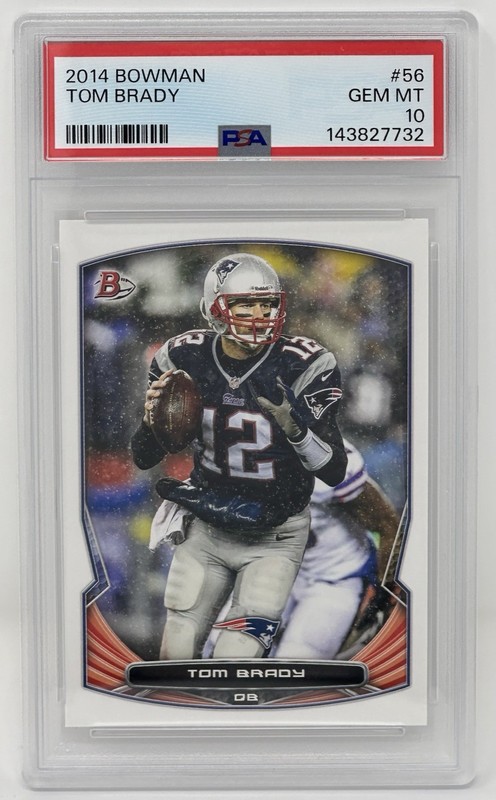 Tom Brady 2014 Bowman #56 PSA 10 GEM MT New England Patriots