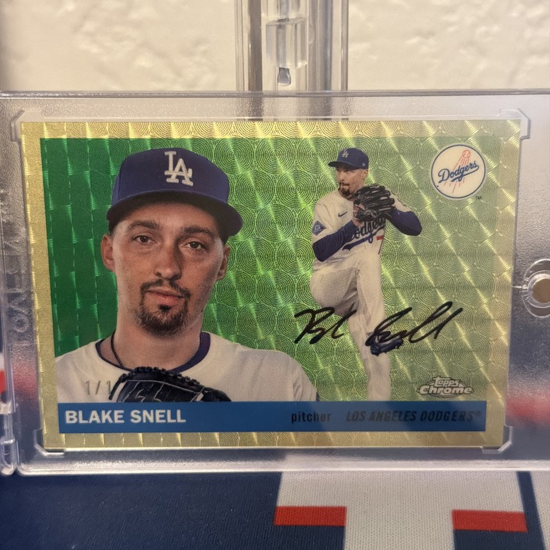 2025 Topps Chrome Platinum Anniversary - Blake Snell - Superfractor 1/1 -Dodgers