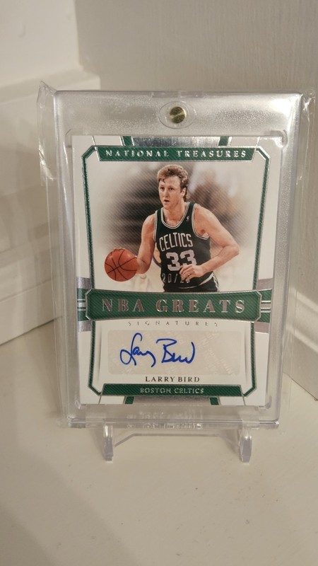 2018-19 Panini National Treasures - Larry Bird NBA Greats Auto #/25