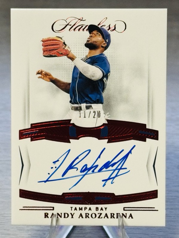 💫⚾️RANDY AROZARENA 2022 Flawless Ruby On-Card Auto SSP /20 #MLB STAR⚾️💫