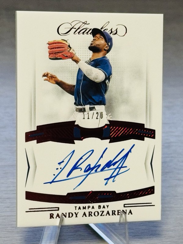 💫⚾️RANDY AROZARENA 2022 Flawless Ruby On-Card Auto SSP /20 #MLB STAR⚾️💫 view 2