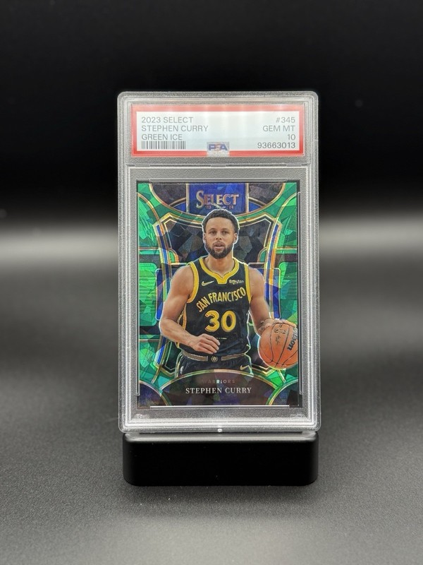 Panini 2023-24 Select Stephen Curry Mezzanine #Green Ice PSA 10 LOW POP! 🔥