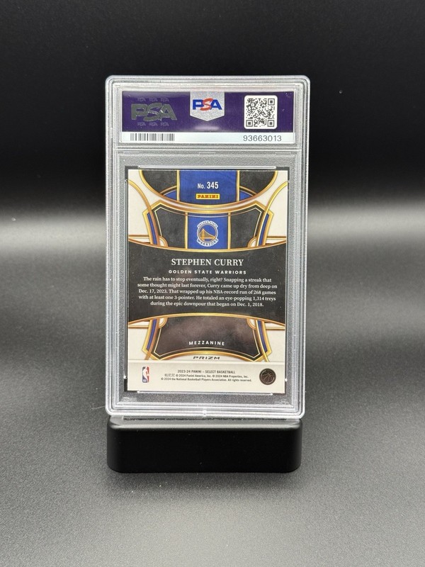 Panini 2023-24 Select Stephen Curry Mezzanine #Green Ice PSA 10 LOW POP! 🔥 view 2
