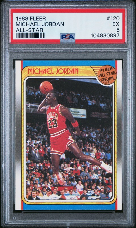 1988-89 Fleer - Fleer All Star Team Michael Jordan #120 PSA 5