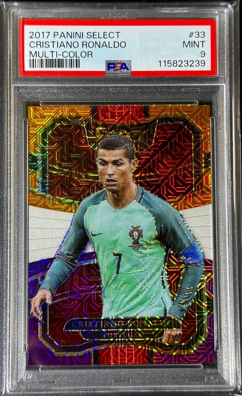 2017-18 Select Terrace Level CRISTIANO RONALDO #33 Multi-Color Mojo Prizm PSA 9!