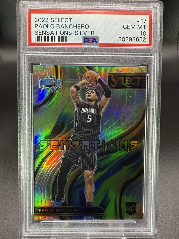 🏀🔥2022 Panini Select Paolo Banchero (RC) Rookie Sensations Silver PSA 10 🔥🏀