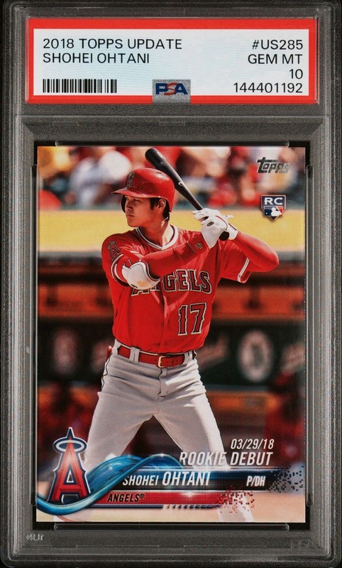 2018 Topps Shohei Ohtani Rookie #US285 PSA 10