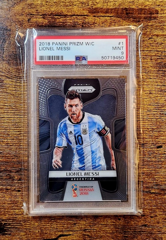 2019 Panini Prizm World Cup Argentina Lionel Messi PSA 9 #1