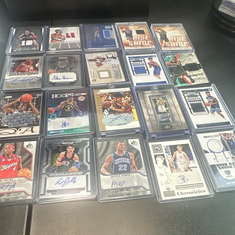 🔥✅ ALL Autos + Patches NBA 20-Card Lot Rookies Numbered Auto (RC) (AU) (MEM)