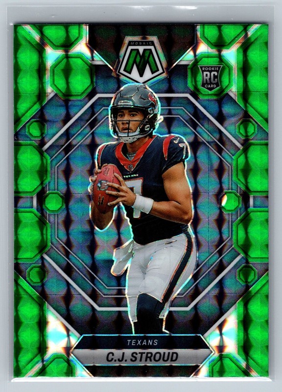 2023 Panini Mosaic CJ Stroud Green Rookie