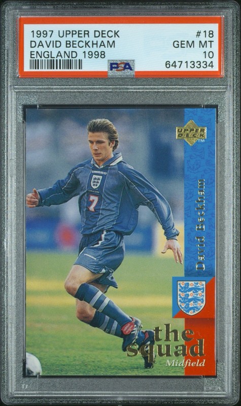 1997-98 Upper Deck England - The Squad David Beckham #18 PSA 10 Pop 47