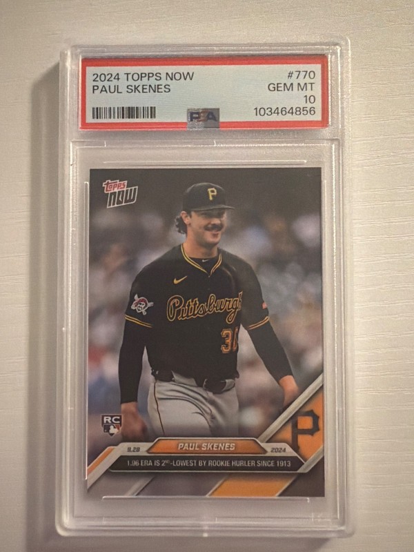 2024 Topps Now Paul Skenes #770 PSA 10 Gem Mint