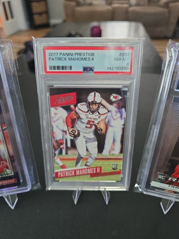 Patrick Mahomes Rc Psa, Travis Kelce RC CGC 9, Xavier Worthy RC CGC 9 Lot Of 3 view 2