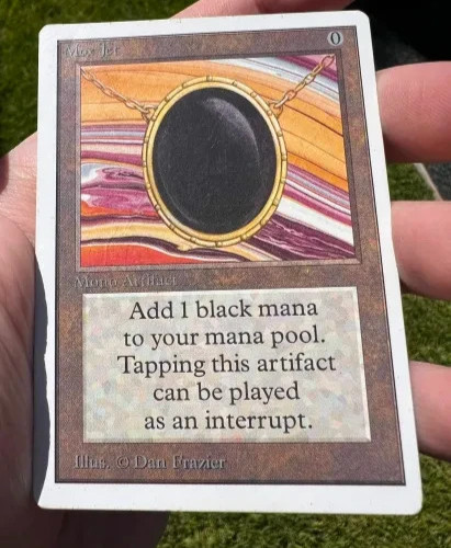 Mox Jet – Unlimited Edition – Authentic Vintage Power Nine