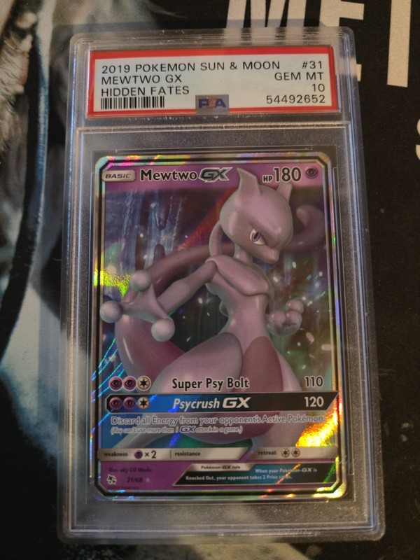 Mewtwo GX 31/68 Hidden Fates Holo PSA 10