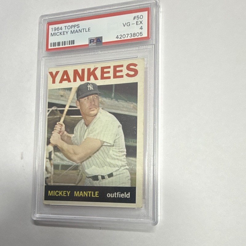 Topps 1964 Mickey Mantle #50 New York Yankees PSA Graded Baseball Card