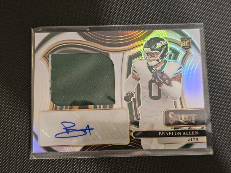 BRAELON ALLEN 2024 SELECT JUMBO RPA ROOKIE PATCH SILVER RC AUTO /99 view 2