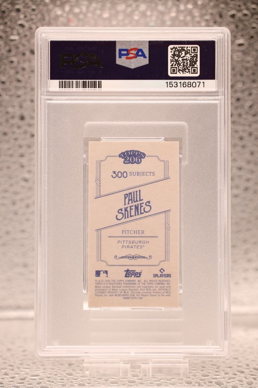 2024 Topps 206 Paul Skenes RC PSA 9 Mint Rookie view 2