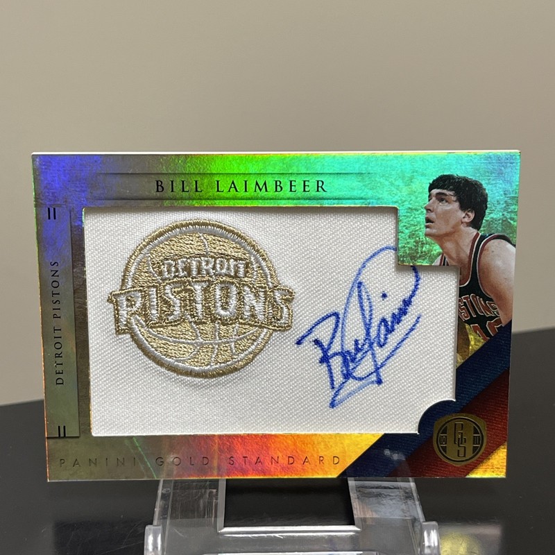 2011 Panini Gold Standard NBA Team Logo Signatures /199 Bill Laimbeer Patch Auto