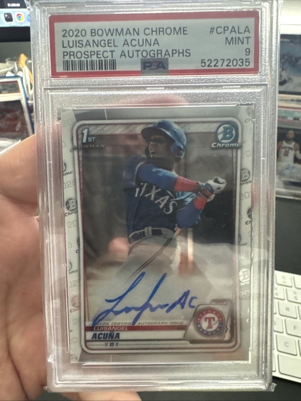 2020 Bowman Chrome Luisangel Acuna Auto #CPA-LA PSA 9