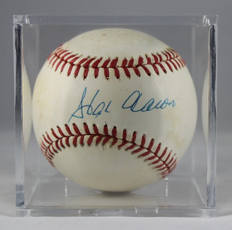 Signed Baseball ~Hank Aaron~ Autograph *HoF* Braves "Hammer" ~ PSA/DNA Authentic