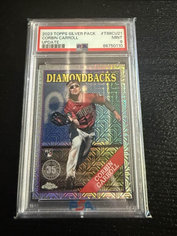 2023 Topps Update Series - 1988 Topps Chrome Mojo Corbin Carroll Rookie PSA 10!!