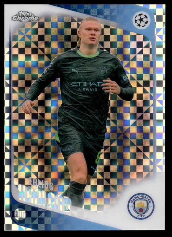 2026 Topps Chrome Erling Haaland X-fractor #181 - Manchester City