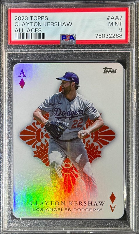 2023 Topps All Aces CLAYTON KERSHAW - Dodgers #AA-7 PSA 9
