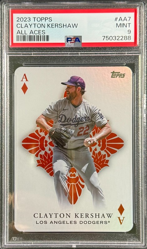 2023 Topps All Aces CLAYTON KERSHAW - Dodgers #AA-7 PSA 9 view 2